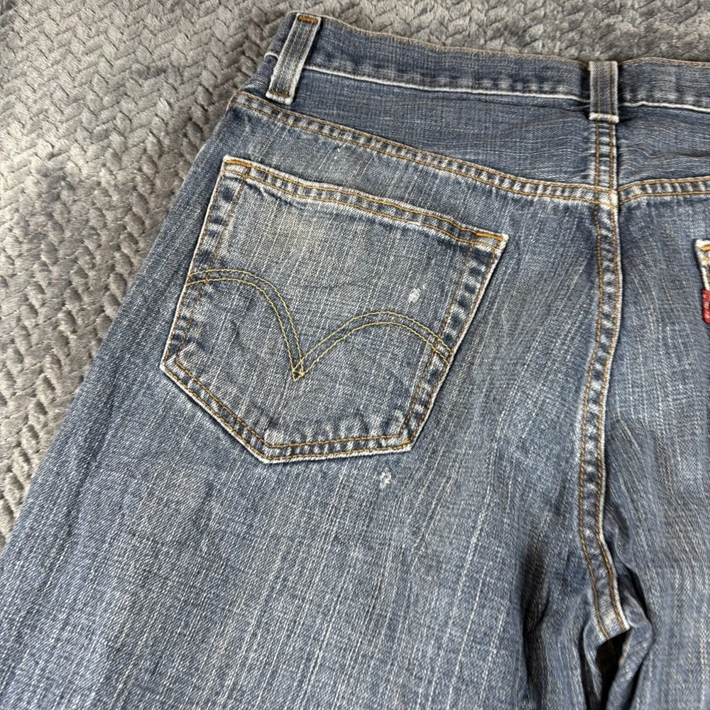 Levis 559 Jeans Mens 33x32 Blue Medium Wash Relaxed Straight Leg‎ Stretch Denim
